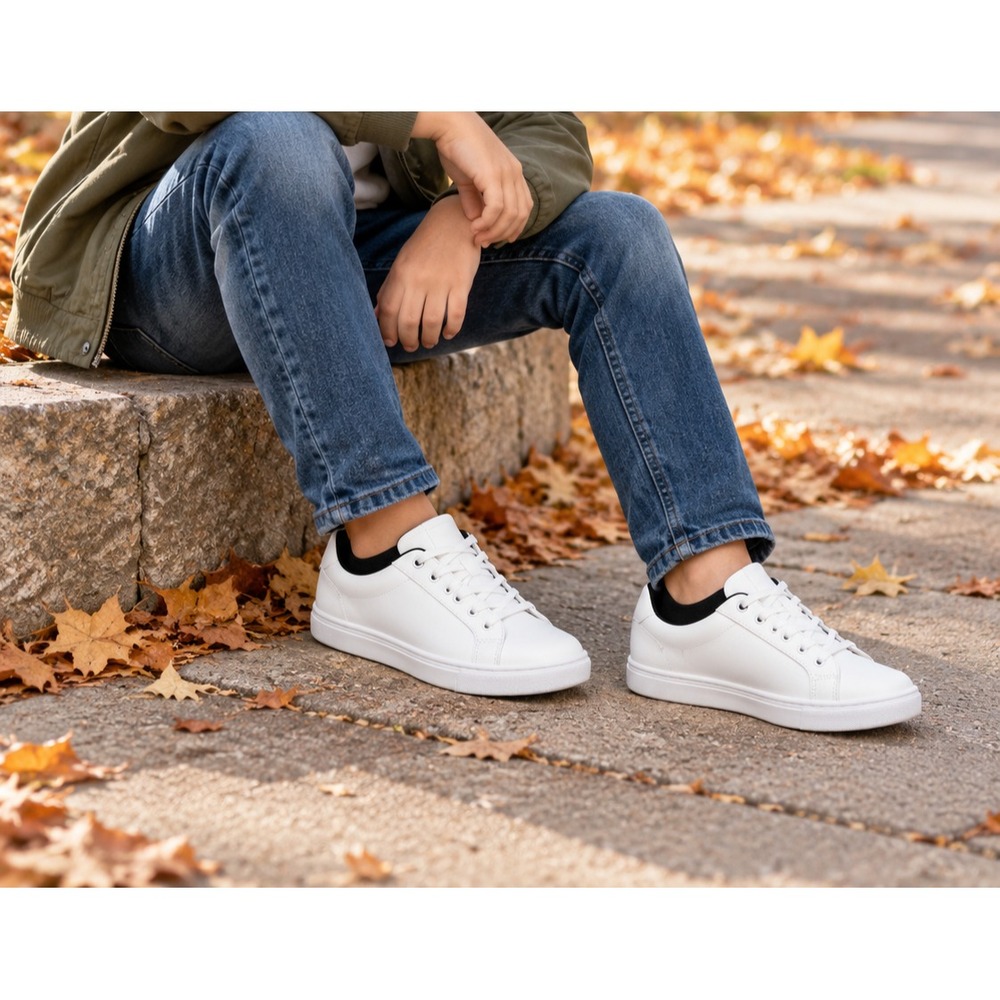 Kenneth Cole Reaction Boys Size 4 White Sneakers NWT Lace Up School Casual Shoes